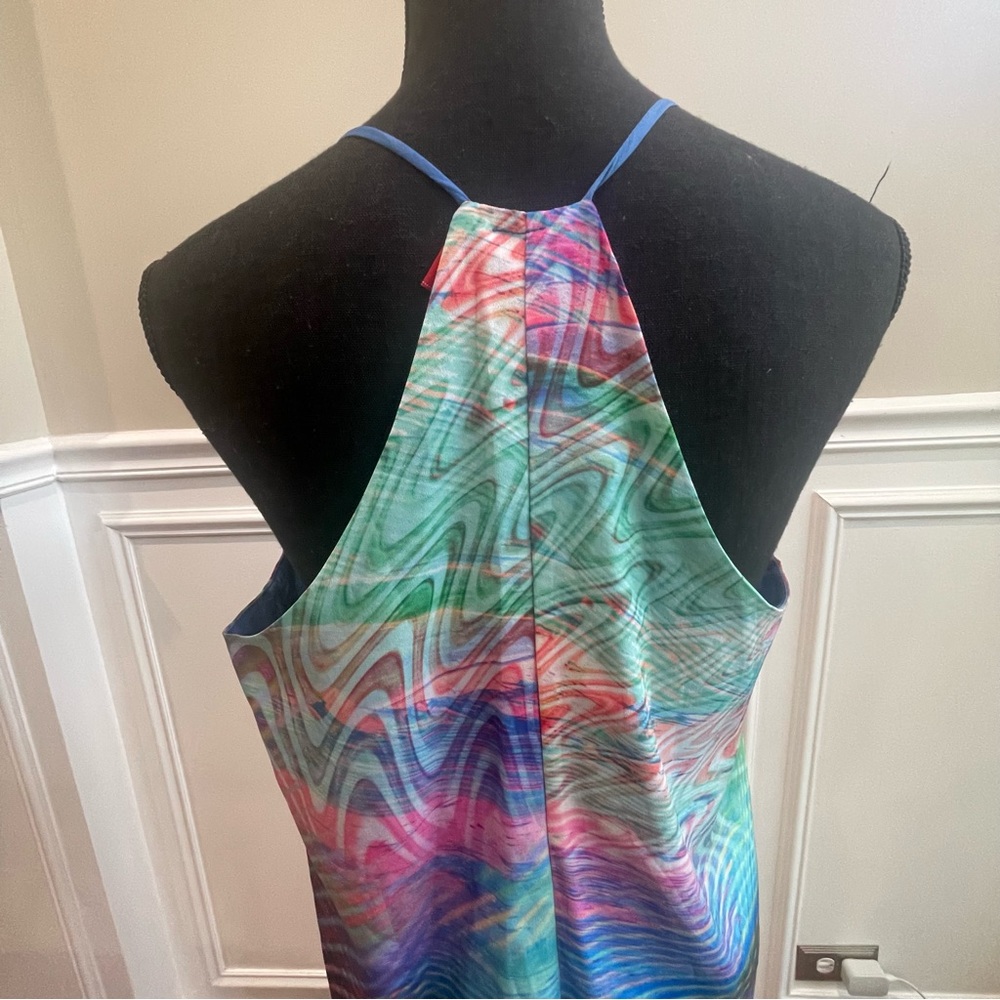 AKIRA MULTICOLOR ASSYMETRICAL DRESS - Picture 5 of 6